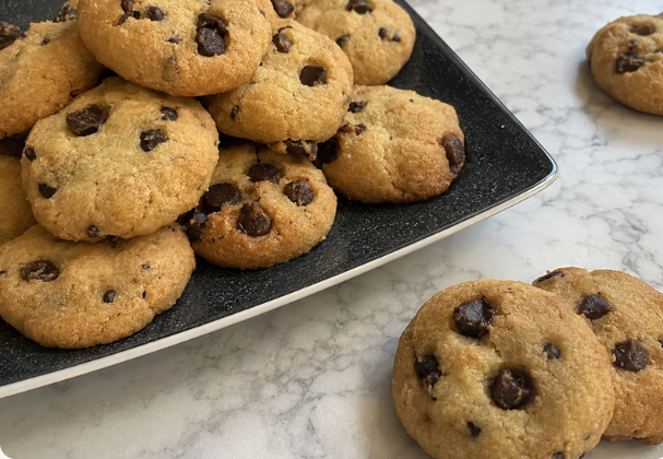 Cookies con chips de chocolate
